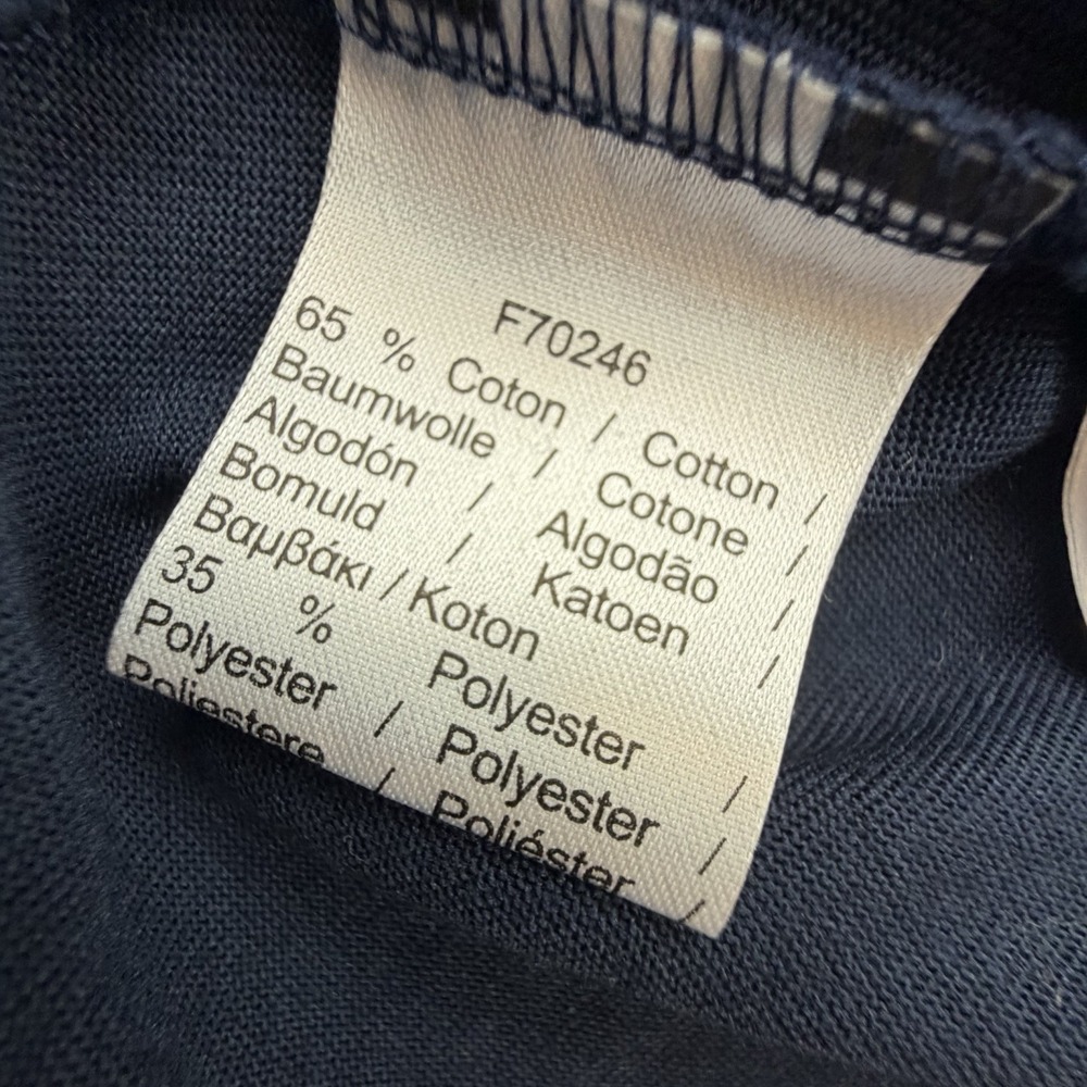 Lacoste France Olympic Team T Shirt Women 42 Navy Crocodile Tee - Picture 8 of 9